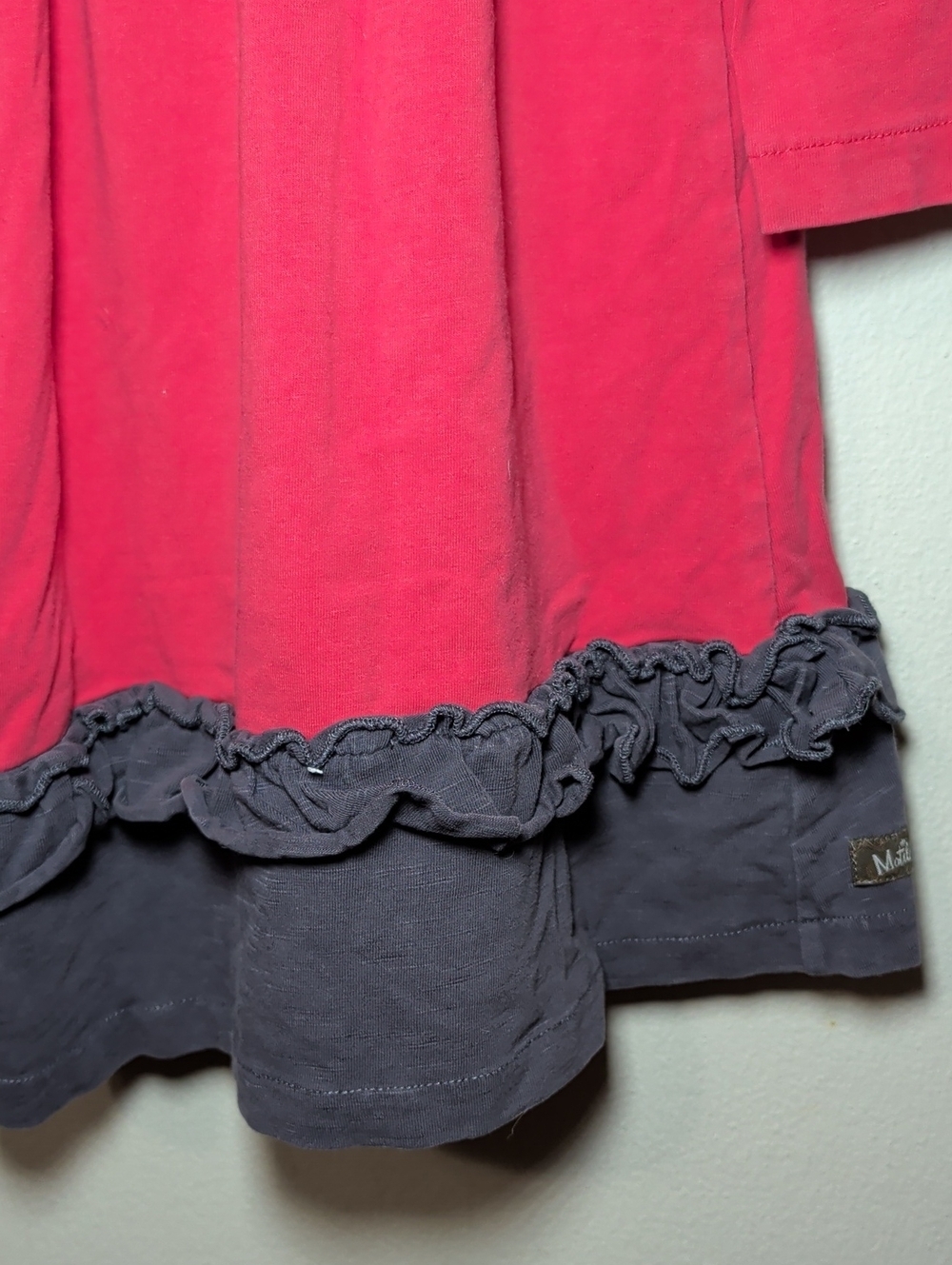 Matilda Jane Once Upon a Time Little Red Riding Dress Red Gray Girls Size 6 - Picture 4 of 6
